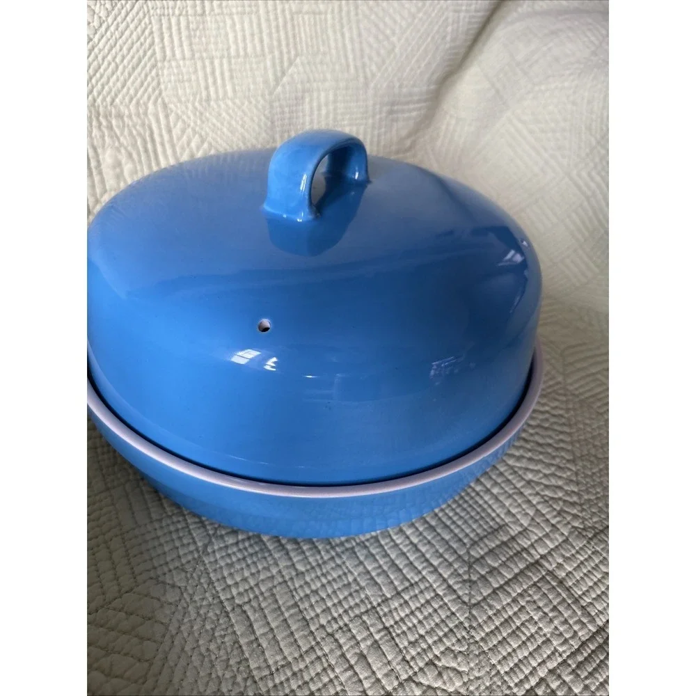 Vintage Roaster! Ceramiwave Pro BlueCeramic Cooking Baking  Oven Microwave
